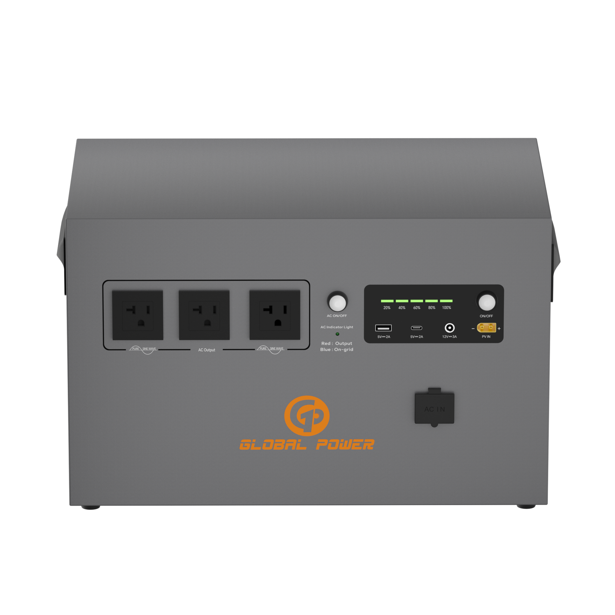 Global Power 2kW / 2560Wh Mini ESS — US (110V/120V)