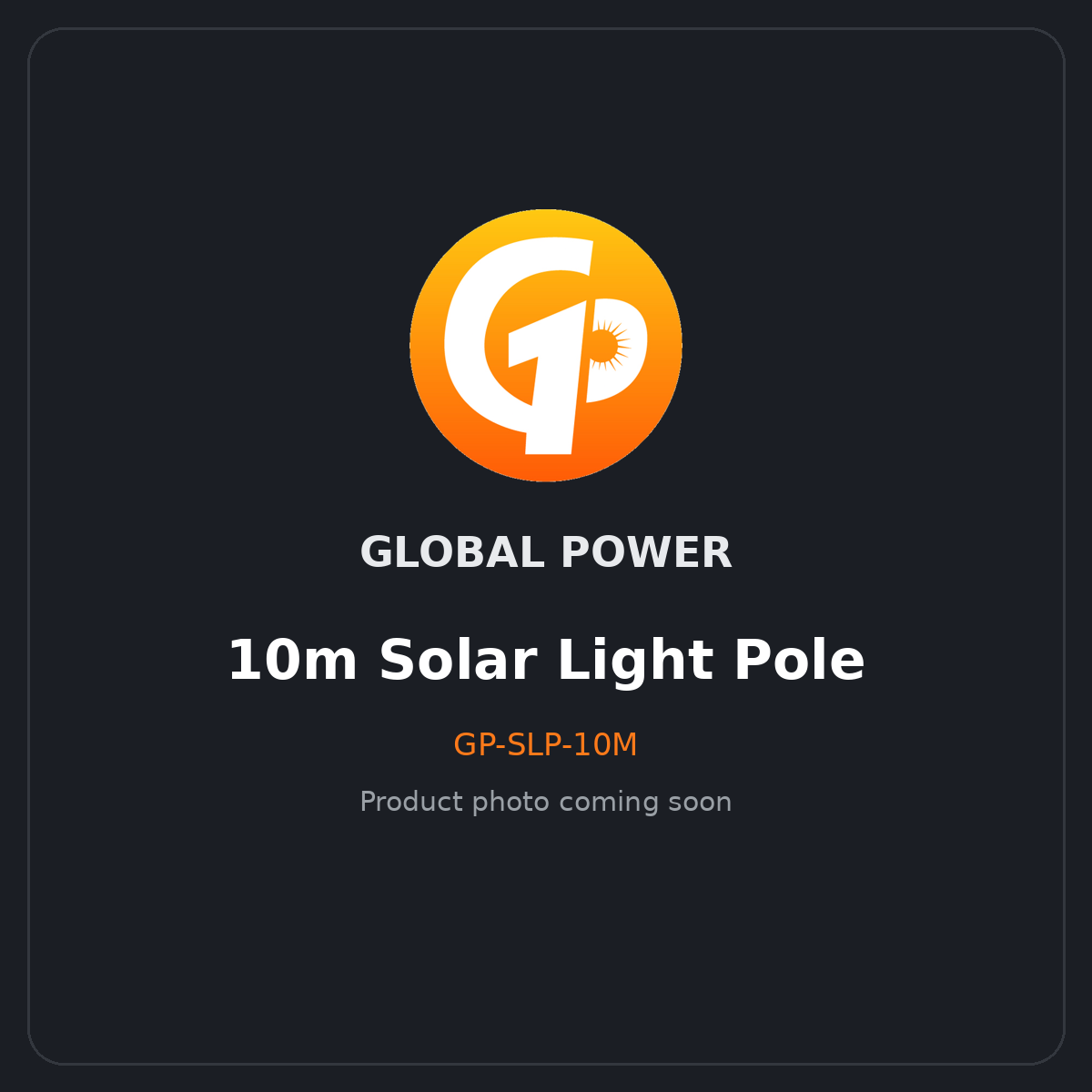 Global Power 10m Solar Light Pole