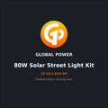 Global Power 80W Solar Street Light Kit (8m Pole)