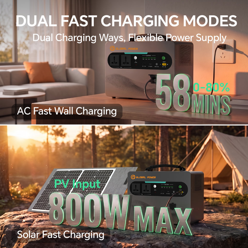 Global Power 1.2kW / 1024Wh Mini ESS — EU/Intl