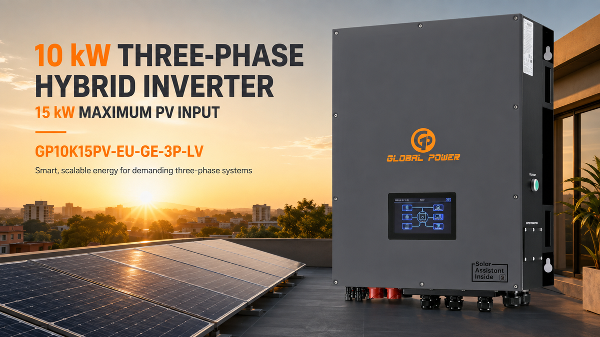 Global Power 10kW/15kPV Three-Phase Hybrid Inverter