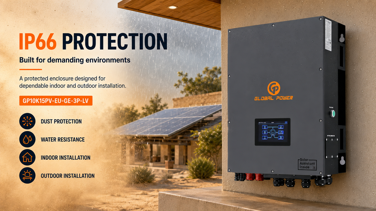 Global Power 10kW/15kPV Three-Phase Hybrid Inverter