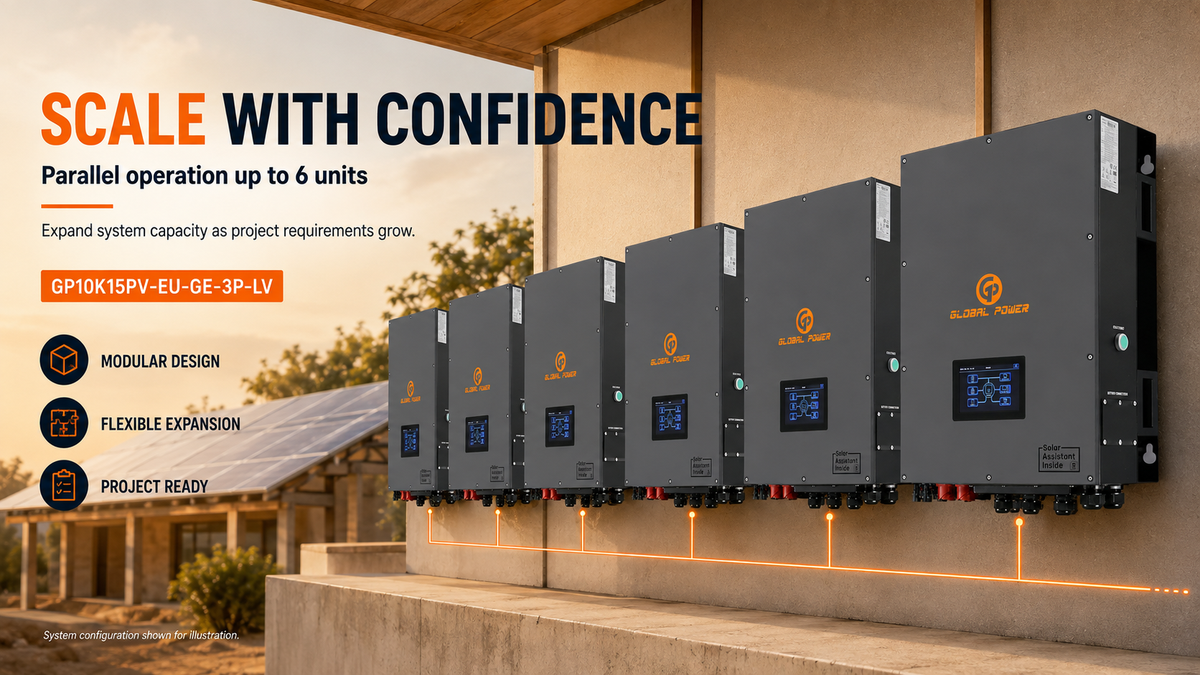 Global Power 10kW/15kPV Three-Phase Hybrid Inverter