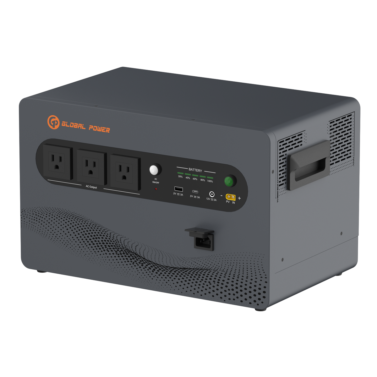Global Power 2kW / 2560Wh Mini ESS (US), redesigned unit