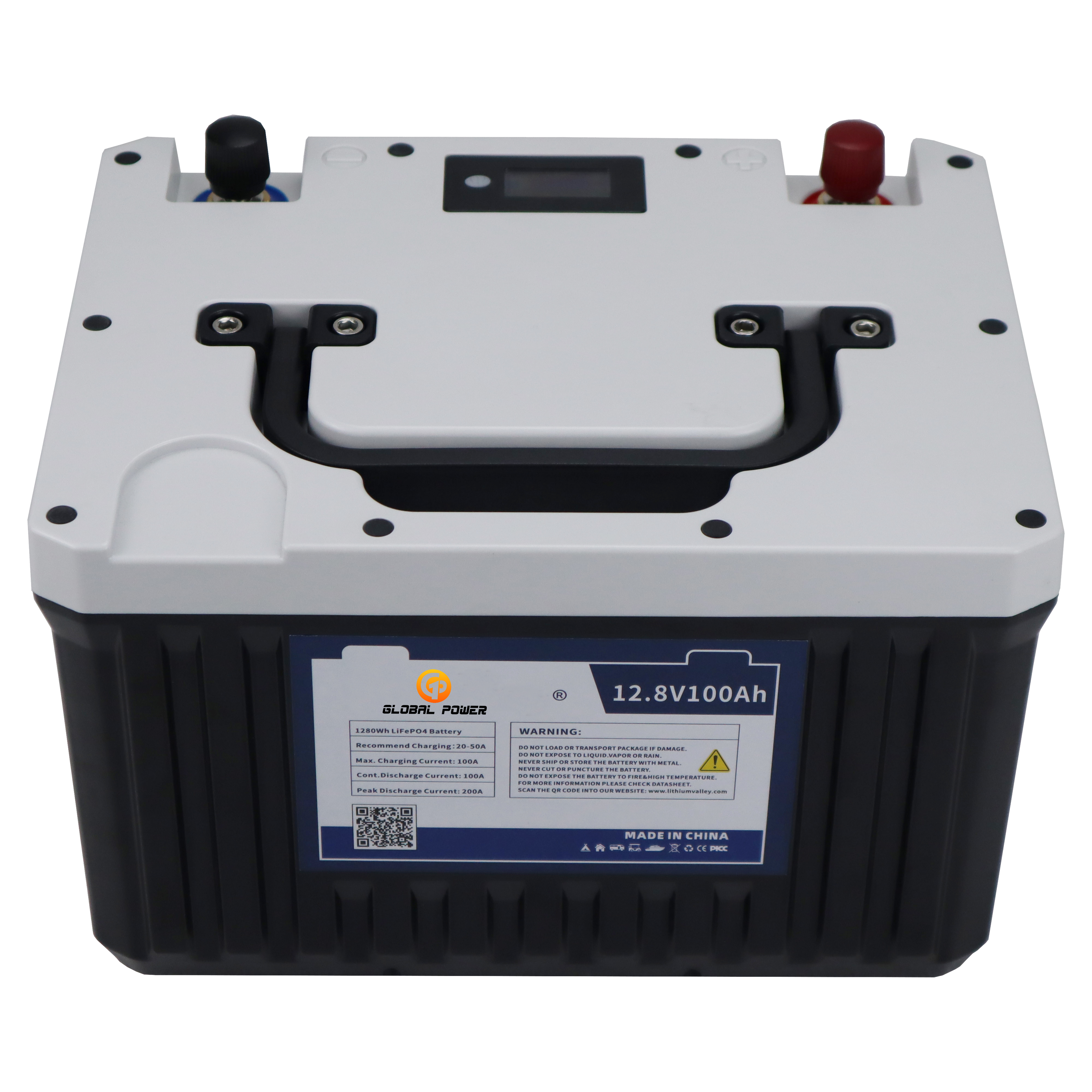 12.8V 100Ah LiFePO4 Backup Battery Portable Power Bank