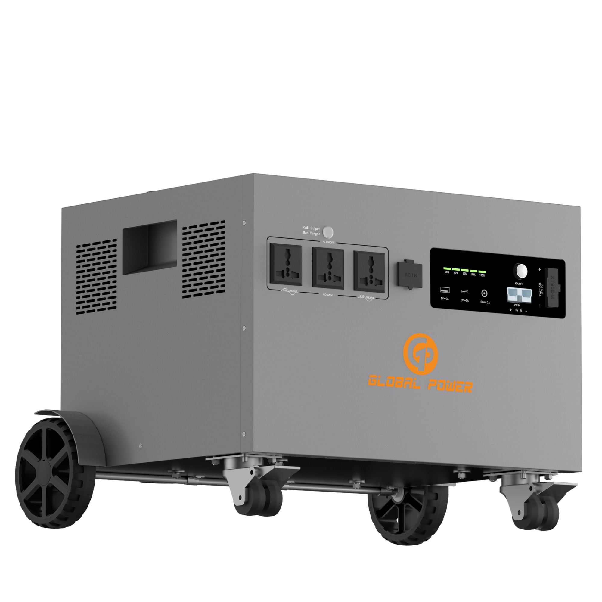 Global Power 3.6kW / 4800Wh Mini ESS — EU/Intl (220V/240V)