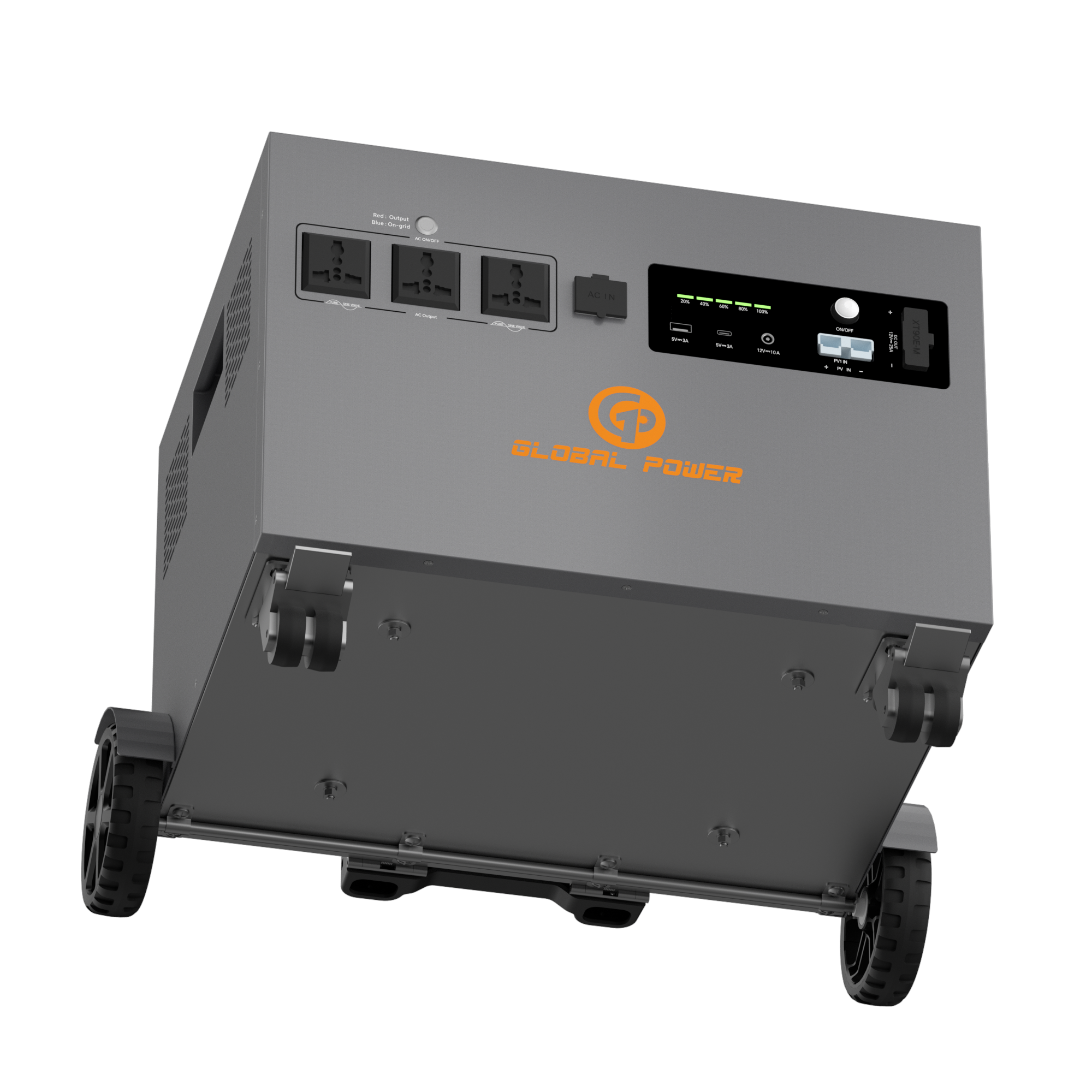 Global Power 3.6kW / 4800Wh Mini ESS — EU/Intl (220V/240V)