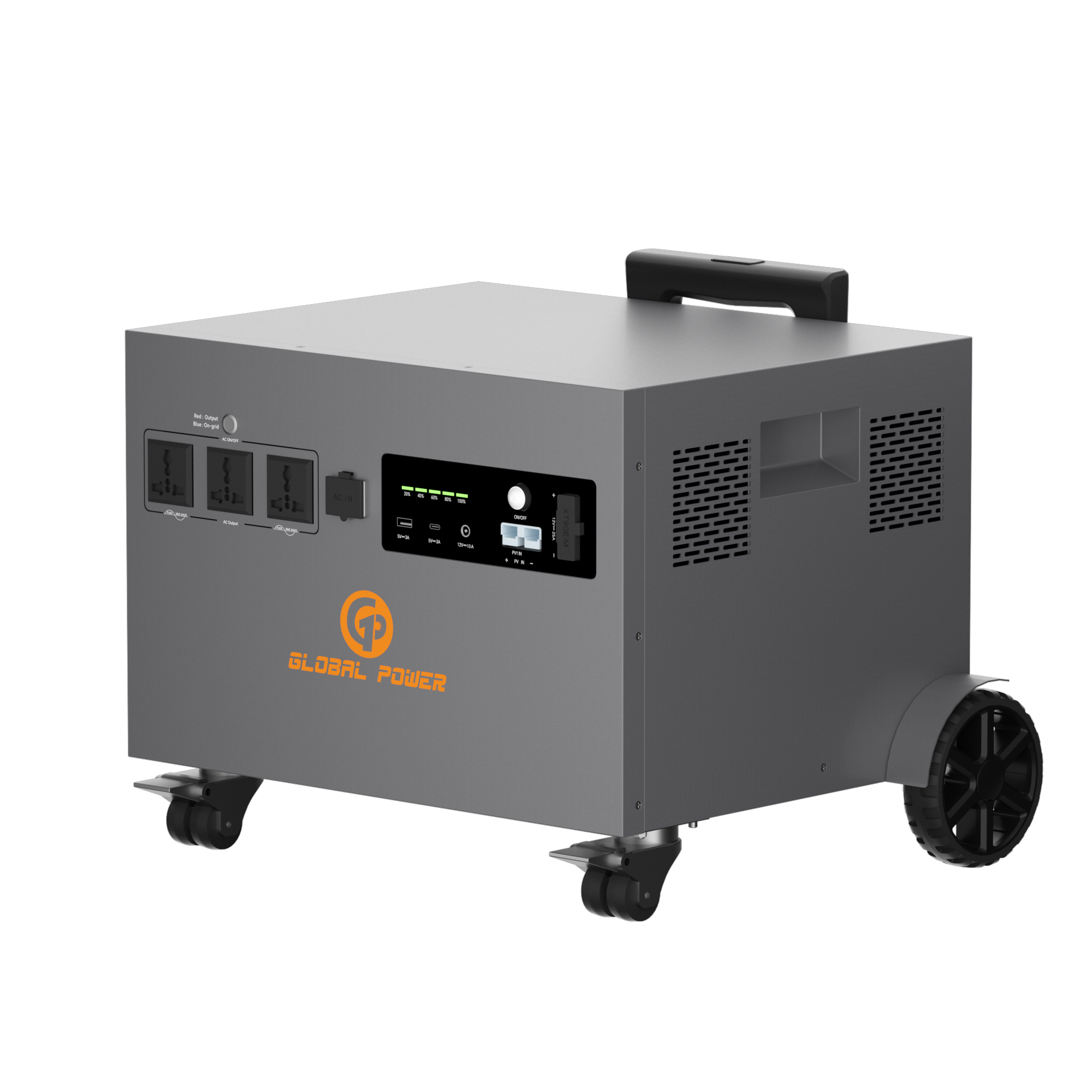Global Power 3.6kW / 4800Wh Mini ESS — EU/Intl (220V/240V)