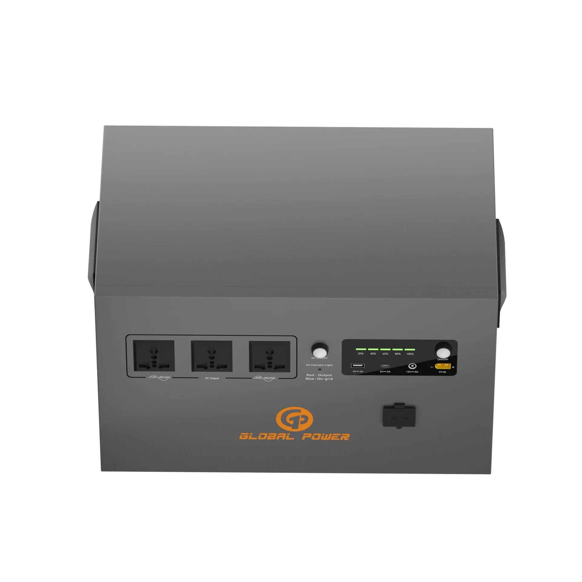 Global Power 2kW / 2560Wh Mini ESS — US (110V/120V)