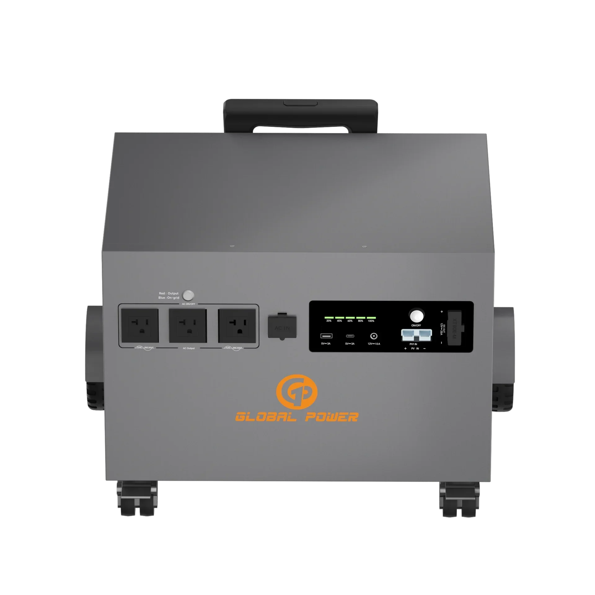 Global Power 3.6kW / 4800Wh Mini ESS — EU/Intl (220V/240V)