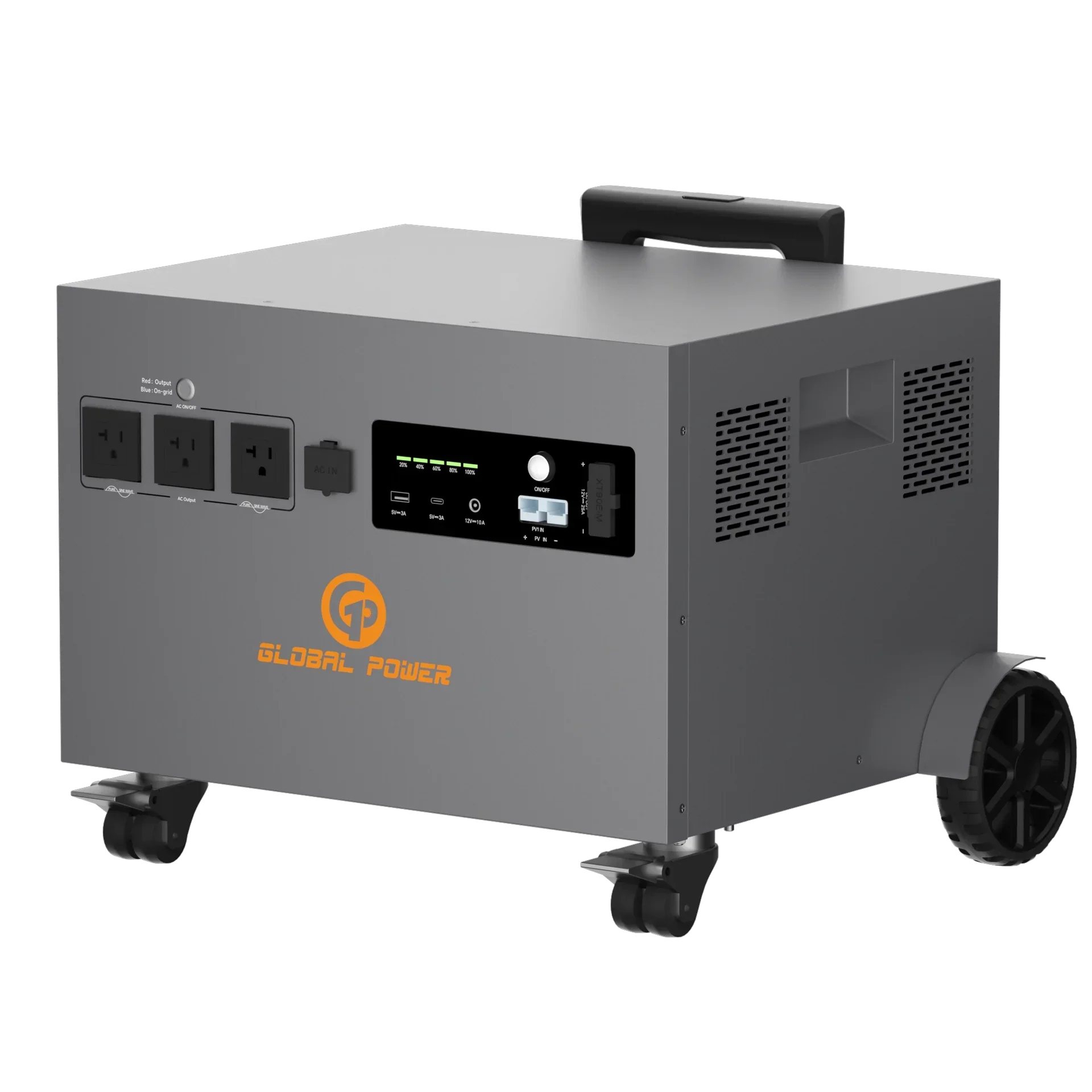 Global Power 3.6kW / 4800Wh Mini ESS — EU/Intl (220V/240V)